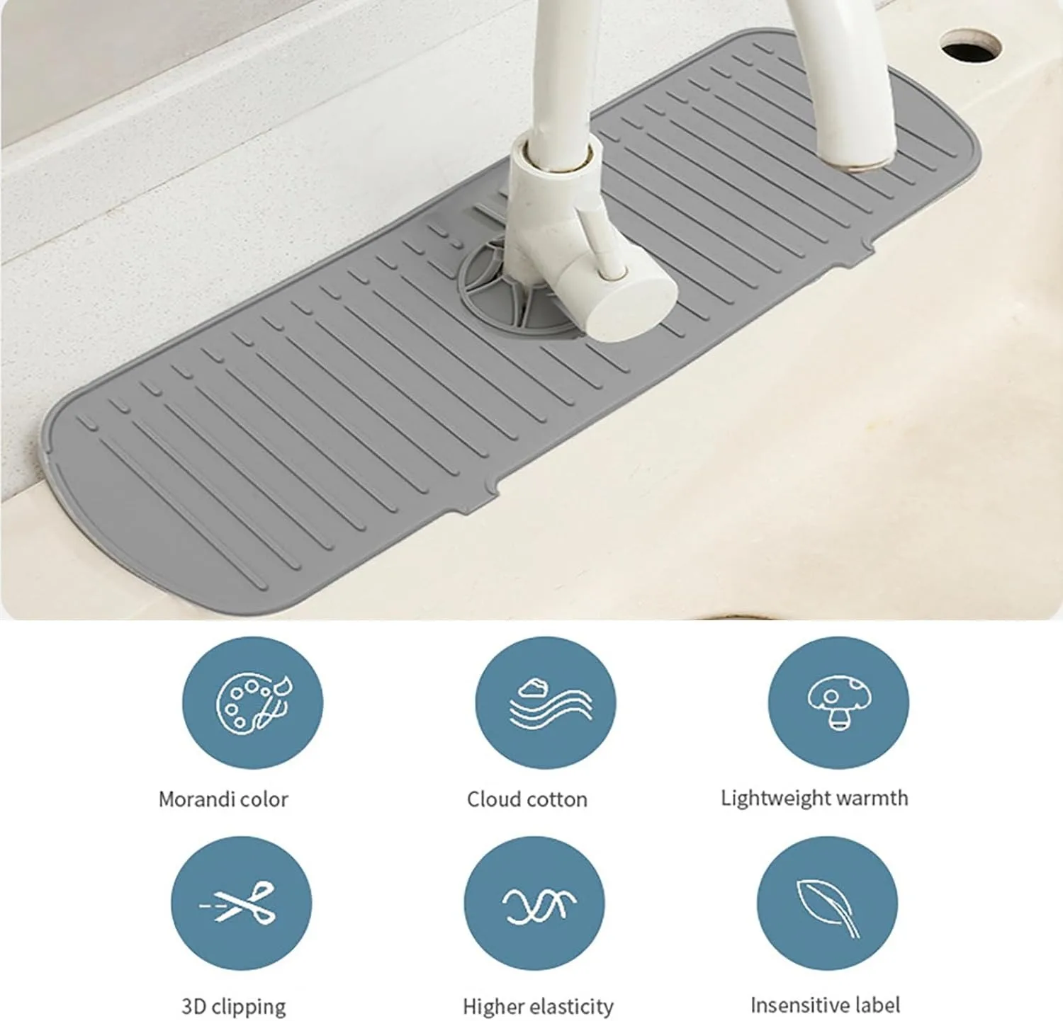 Kitchen Faucet Splash Pad Sili - Silicone Tap Washer 评论和价格